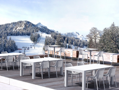 Комплект пластиковых барных стульев Siesta Contract Air Bar 75 Set 2 стеклопластик белый Фото 14
