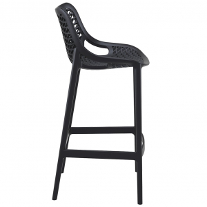 Комплект пластиковых барных стульев Siesta Contract Air Bar 75 Set 2 стеклопластик черный Фото 5