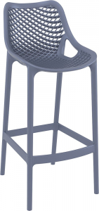 Комплект пластиковых барных стульев Siesta Contract Air Bar 75 Set 2 стеклопластик темно-серый Фото 4