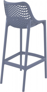 Комплект пластиковых барных стульев Siesta Contract Air Bar 75 Set 2 стеклопластик темно-серый Фото 6
