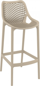 Комплект пластиковых барных стульев Siesta Contract Air Bar 75 Set 2 стеклопластик бежевый Фото 6