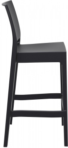 Комплект пластиковых барных стульев Siesta Contract Maya Bar 75 Set 2 стеклопластик черный Фото 6