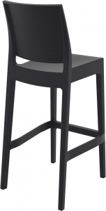 Комплект пластиковых барных стульев Siesta Contract Maya Bar 75 Set 2 стеклопластик черный Фото 7