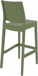 Комплект пластиковых барных стульев Siesta Contract Maya Bar 75 Set 4 стеклопластик оливковый Фото 6