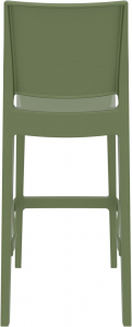 Комплект пластиковых барных стульев Siesta Contract Maya Bar 75 Set 4 стеклопластик оливковый Фото 8