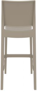 Комплект пластиковых барных стульев Siesta Contract Maya Bar 75 Set 2 стеклопластик бежевый Фото 4