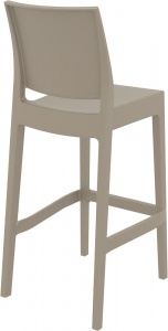 Комплект пластиковых барных стульев Siesta Contract Maya Bar 75 Set 2 стеклопластик бежевый Фото 5