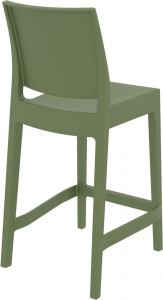 Комплект пластиковых полубарных стульев Siesta Contract Maya Bar 65 Set 2 стеклопластик оливковый Фото 5