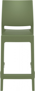 Комплект пластиковых полубарных стульев Siesta Contract Maya Bar 65 Set 2 стеклопластик оливковый Фото 6
