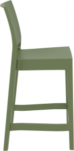 Комплект пластиковых полубарных стульев Siesta Contract Maya Bar 65 Set 2 стеклопластик оливковый Фото 9