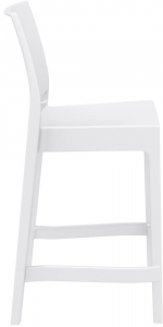 Комплект пластиковых полубарных стульев Siesta Contract Maya Bar 65 Set 2 стеклопластик белый Фото 9