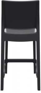 Комплект пластиковых полубарных стульев Siesta Contract Maya Bar 65 Set 2 стеклопластик черный Фото 4
