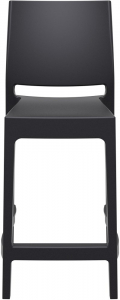 Комплект пластиковых полубарных стульев Siesta Contract Maya Bar 65 Set 2 стеклопластик черный Фото 7