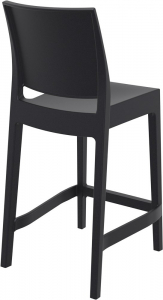 Комплект пластиковых полубарных стульев Siesta Contract Maya Bar 65 Set 2 стеклопластик черный Фото 9