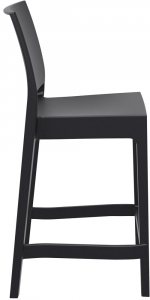 Комплект пластиковых полубарных стульев Siesta Contract Maya Bar 65 Set 2 стеклопластик черный Фото 10