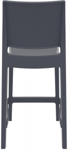 Комплект пластиковых полубарных стульев Siesta Contract Maya Bar 65 Set 4 стеклопластик темно-серый Фото 6