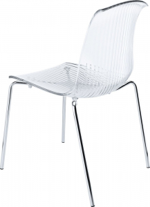Комплект прозрачных стульев Siesta Contract Allegra Set 2 сталь, поликарбонат прозрачный Фото 5