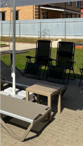 Столик пластиковый для лежака Siesta Contract Ocean Side Table пластик бежевый Фото 16