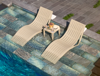 Столик пластиковый для лежака Siesta Contract Ocean Side Table пластик бежевый Фото 20