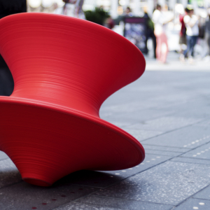 Кресло-юла пластиковое Magis Spun полиэтилен красный Фото 9