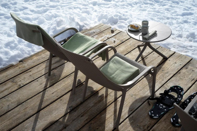 Лаунж-кресло пластиковое Nardi Net Lounge стеклопластик тортора Фото 10