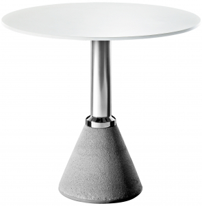 Стол ламинированный обеденный Magis One Bistrot бетон, алюминий, компакт-ламинат HPL серый, алюминиевый, белый Фото 1