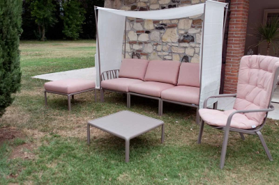 Лаунж-кресло пластиковое с подушкой Nardi Folio стеклопластик, акрил тортора, розовый Фото 12