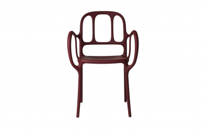 Кресло пластиковое Magis Mila полипропилен, стекловолокно красный Фото 5