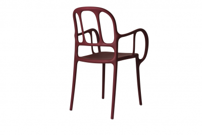 Кресло пластиковое Magis Mila полипропилен, стекловолокно красный Фото 6