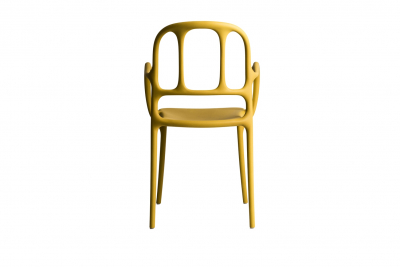 Кресло пластиковое Magis Mila полипропилен, стекловолокно желтый Фото 6