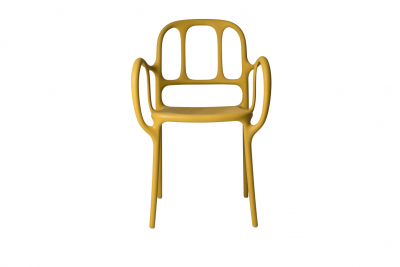 Кресло пластиковое Magis Mila полипропилен, стекловолокно желтый Фото 4