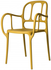Кресло пластиковое Magis Mila полипропилен, стекловолокно желтый Фото 1