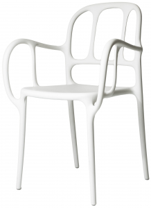 Кресло пластиковое Magis Mila полипропилен, стекловолокно белый Фото 1