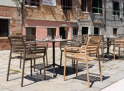 Комплект пластиковых кресел Nardi Doga Set 4 стеклопластик табак Фото 6