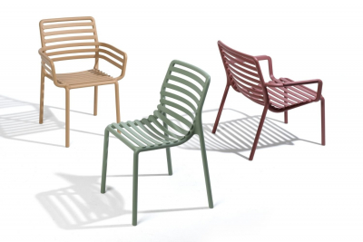 Комплект пластиковых стульев Nardi Doga Bistrot Set 2 стеклопластик марсала Фото 13