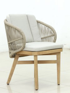 Комплект деревянной мебели Tagliamento Mali эвкалипт, алюминий, роуп, полиэстер натуральный Фото 9