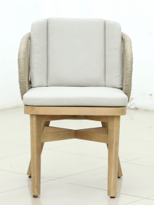 Комплект деревянной мебели Tagliamento Mali эвкалипт, алюминий, роуп, полиэстер натуральный Фото 10