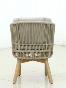 Комплект деревянной мебели Tagliamento Mali эвкалипт, алюминий, роуп, полиэстер натуральный Фото 13