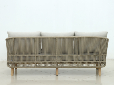 Комплект деревянной мебели Tagliamento Mali эвкалипт, алюминий, роуп, ткань натуральный Фото 23
