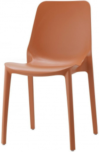 Комплект пластиковых стульев Scab Design Ginevra Set 2 стеклопластик терракотовый Фото 3