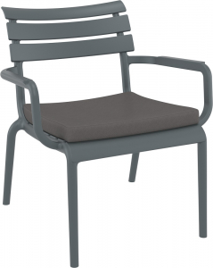 Подушка для кресла Siesta Contract Paris Lounge полиэстер темно-серый Фото 5