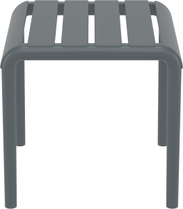 Столик пластиковый журнальный Siesta Contract Paris Side Table стеклопластик темно-серый Фото 5