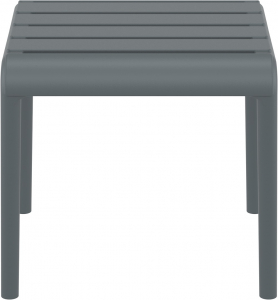 Столик пластиковый журнальный Siesta Contract Paris Side Table стеклопластик темно-серый Фото 6