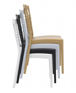 Комплект пластиковых стульев Siesta Contract Napoleon Set 2 стеклопластик белый Фото 5