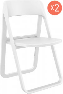 Комплект пластиковых стульев Siesta Contract Dream Set 2 стеклопластик белый Фото 1