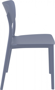 Комплект пластиковых стульев Siesta Contract Monna Set 2 стеклопластик темно-серый Фото 7
