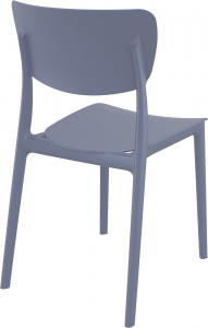 Комплект пластиковых стульев Siesta Contract Monna Set 2 стеклопластик темно-серый Фото 8