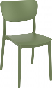 Комплект пластиковых стульев Siesta Contract Monna Set 2 стеклопластик оливковый Фото 5