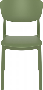 Комплект пластиковых стульев Siesta Contract Monna Set 2 стеклопластик оливковый Фото 6