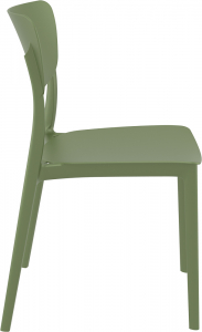 Комплект пластиковых стульев Siesta Contract Monna Set 2 стеклопластик оливковый Фото 7